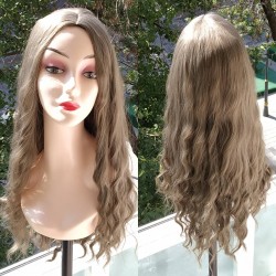 Ankara Kızılay Fiber Sentetik Peruk Uzun Dalgalı Işıltılı Kumral