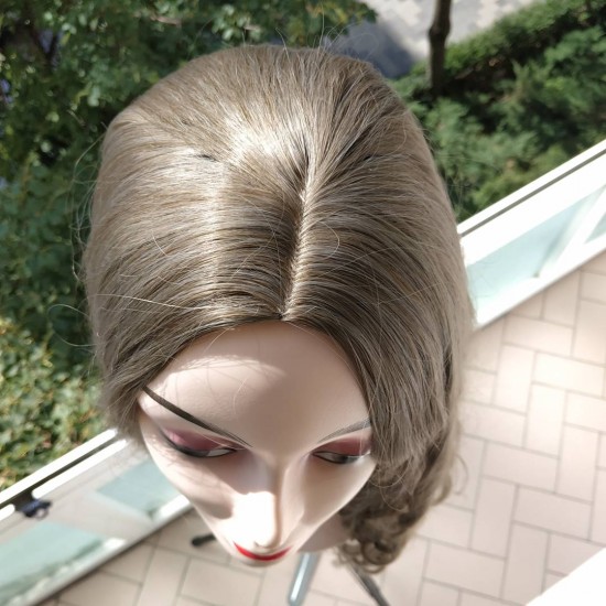 Ankara Kızılay Fiber Sentetik Peruk Uzun Dalgalı Işıltılı Kumral