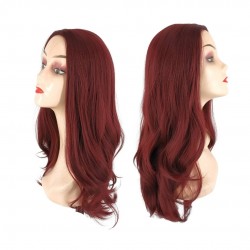 Ankara Fiber Sentetik Peruk Dalgalı Uzun Boy Kızıl