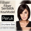 Kaliteli Sentetik Peruk Kısa Model