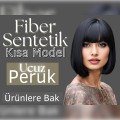 Kısa Ucuz Sentetik Peruk