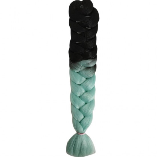 Ankara Afrika Örgüsü Saç Siyah Açık Mavi Ombre 165 Gram