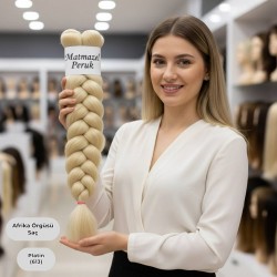 Ankara Afrika Örgüsü Saç Platin 165 Gram