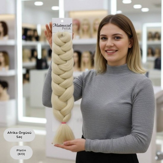 Ankara Afrika Örgüsü Saç Platin 165 Gram