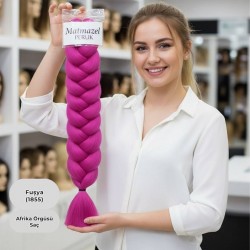 Ankara Afrika Örgüsü Saç Fuşya 165 Gram