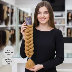 Ankara Afrika Örgüsü Saç Açık Karmel 165 Gram