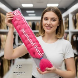 Ankara Afrika Örgüsü Saç Pembe 165 Gram