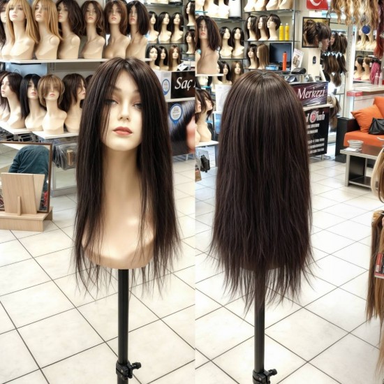 Ankarada Gerçek Saç Peruk Satan En İyi Bayan Peruk Mağazası Tepe Kısmı Deri Görünümlü