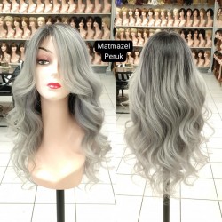 Ankara Peruk Tepe Kısmı Deri Görünümlü Gerçek Saç İpek Taban Peruk