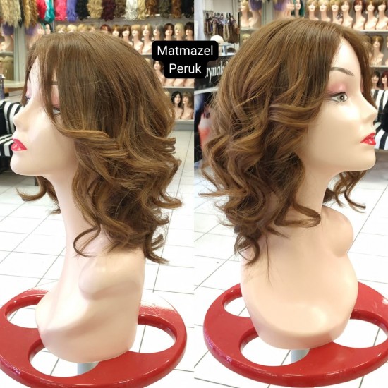 Ankara Doğal Peruk İpek Taban Peruk Deri Görünümlü