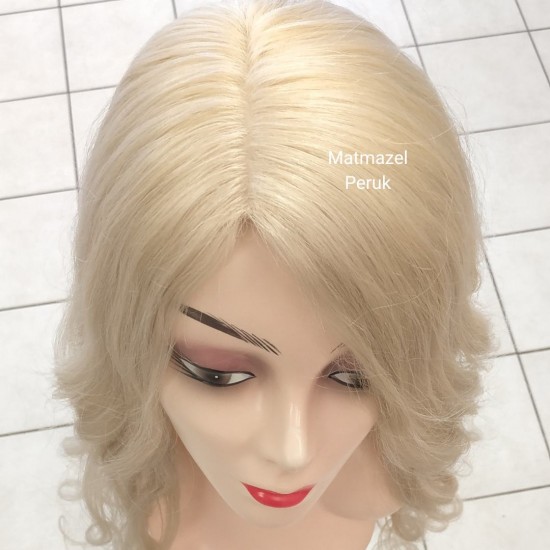Ankarada Peruk Gerçek Peruk Tepe Kısmı Deri Görünümlü İpek Taban Peruklar
