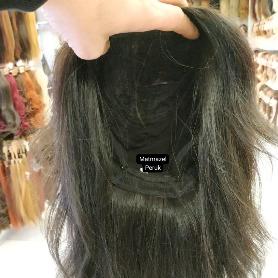 Ankara Peruk İpek Taban Gerçek Saç Peruk Deri Görünümlü