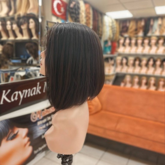 Peruk Bayan Peruk Gerçek Saç Peruk Derili El İşçiliği