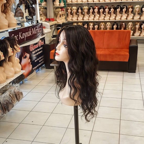 Bayan Peruk El İşçiliği Tepesi Deri Görünümlü Ankara Gercek Saç Peruk Doğal Peruk Anlaşılmayan Peruk Mağazası