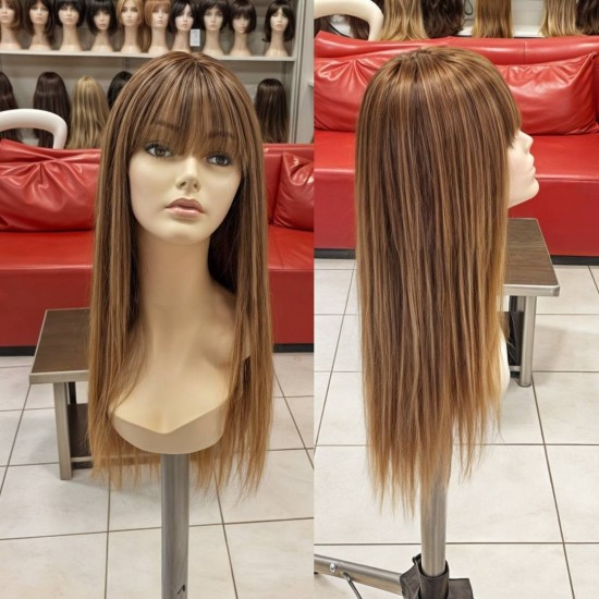 Gerçek Saç Peruk El İşçiliğiyle Doğal Peruk Tepe Kısmı Derili Kişiye Özel Peruk Ankara Peruk