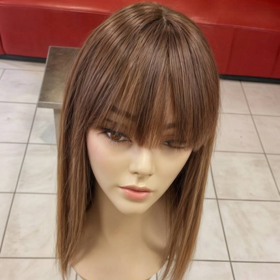 Gerçek Saç Peruk El İşçiliğiyle Doğal Peruk Tepe Kısmı Derili Kişiye Özel Peruk Ankara Peruk