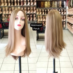 Yurt Dışı Gerçek Saç Peruk Tepe Kısmı Deri Görünümlü Bayan Peruk-3