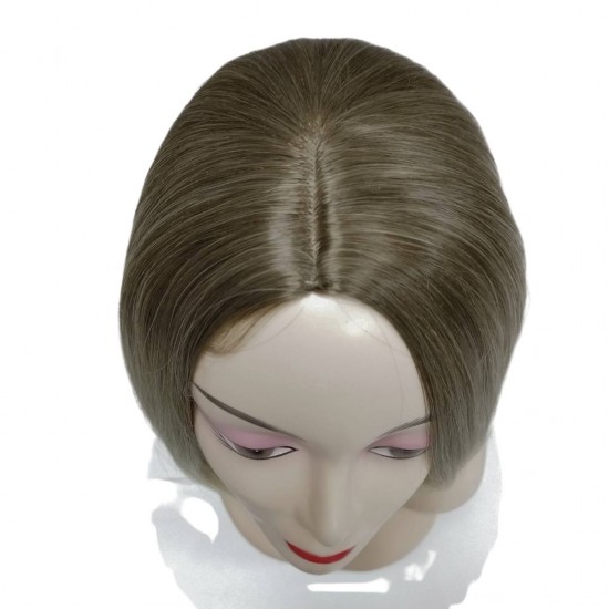 Ankara Kızılay Kaliteli Fiber Sentetik Peruk Koyu Kumral Dore Sarı Ombre Kısa Küt