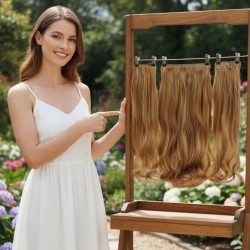  Yarımay Postiş Ankara Fiber Sentetik 3'lü Set Karamel