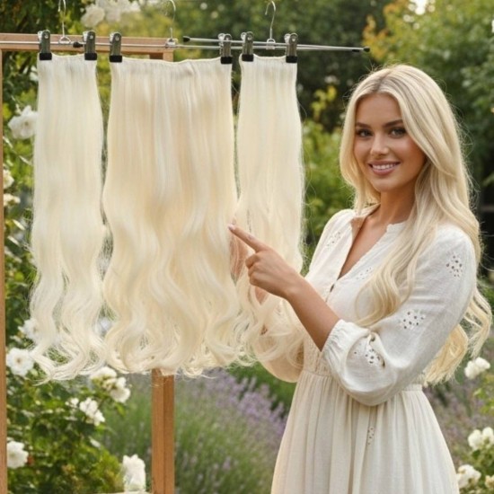 Yarımay Postiş Ankara Fiber Sentetik 3'lü Set Açık Platin