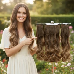  Yarımay Postiş Ankara Fiber Sentetik 3'lü Set Fındık Kabuğu Ombre