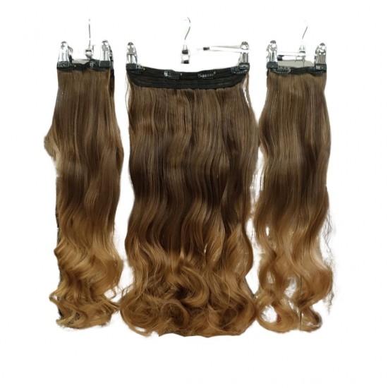 Yarımay Postiş Ankara Fiber Sentetik 3'lü Set Fındık Kabuğu Ombre