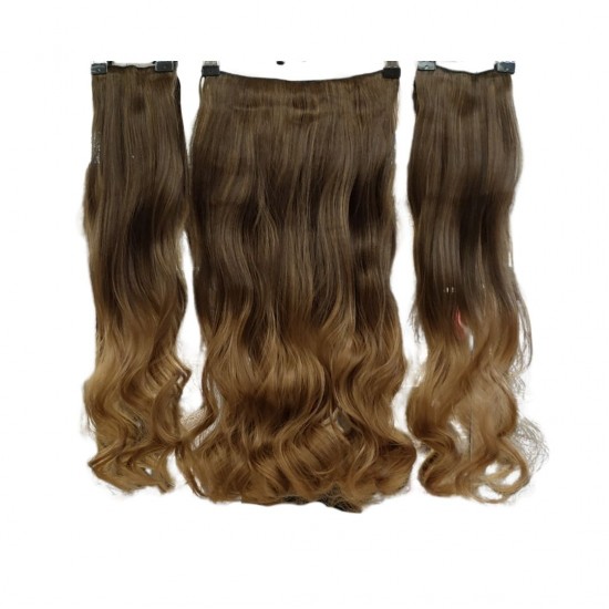 Yarımay Postiş Ankara Fiber Sentetik 3'lü Set Fındık Kabuğu Ombre