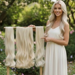  Yarımay Postiş Ankara Fiber Sentetik 3'lü Set Platin