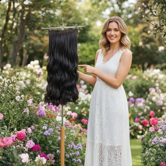  Yarımay Postiş Ankara Fiber Sentetik Siyah