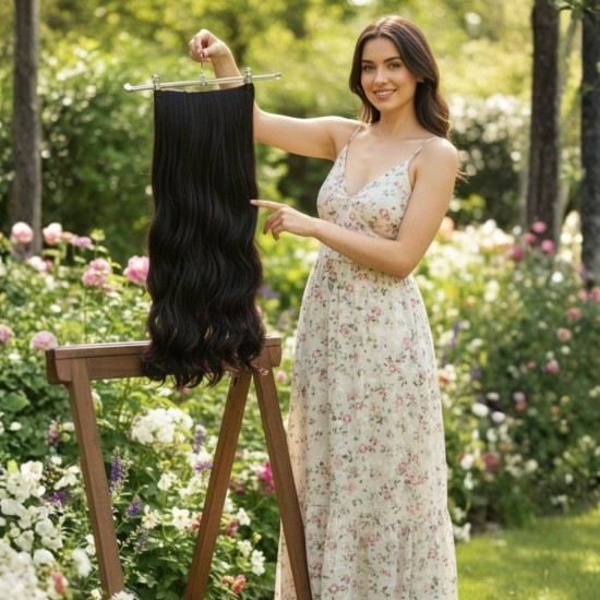  Yarımay Postiş Ankara Fiber Sentetik Siyah