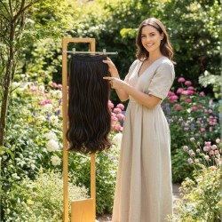  Yarımay Postiş Ankara Fiber Sentetik Mavi Siyah