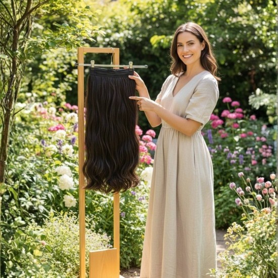  Yarımay Postiş Ankara Fiber Sentetik Mavi Siyah