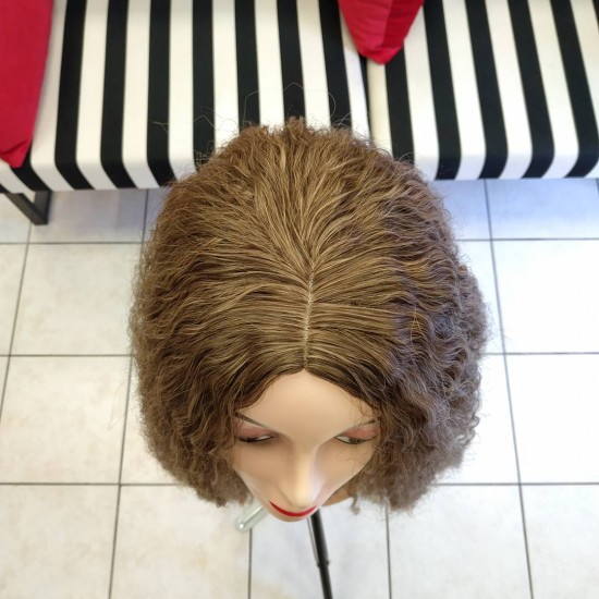 Ankara Kızılay Peruk Uzun Fiber Sentetik Su Dalgası Açık Küllü Kumral Bal Köpüğü Ombre