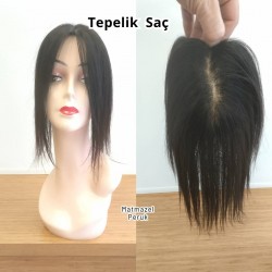 Gerçek Saç Tül Tepelik İpek Taban Tepenizdeki Seyreklik İçin
