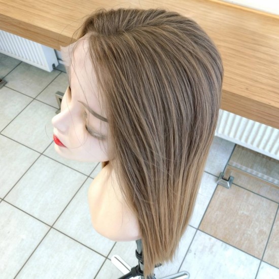 Tül Peruk Fiber Sentetik Kumral Karamel Ombre Renk Ankara Peruk Mağazası