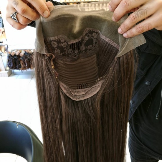 Tül Peruk Fiber Sentetik Kumral Renk Ankara Peruk Mağazası