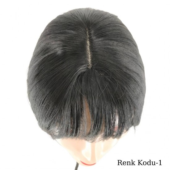 Ankara Kızılay Ucuz Fiber Sentetik Peruk Kısa Küt Model Siyah