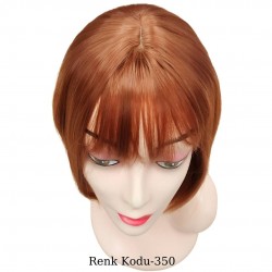 Ankara Kızılay Ucuz Fiber Sentetik Peruk Kısa Küt Model Bakır