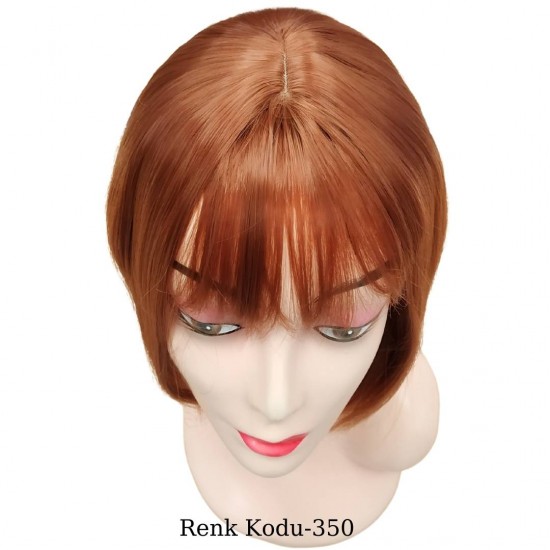 Ankara Kızılay Ucuz Fiber Sentetik Peruk Kısa Küt Model Bakır