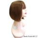 Ankara Kızılay Ucuz Fiber Sentetik Peruk Kısa Küt Model Kumral Karamel