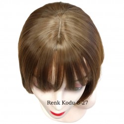 Ankara Kızılay Ucuz Fiber Sentetik Peruk Kısa Küt Model Açık Küllü Kumral 