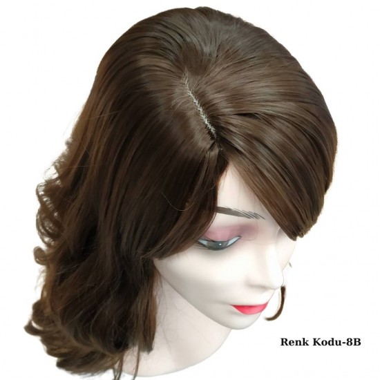 Ankara Kızılay Ucuz Fiber Sentetik Peruk Dalgalı Uzun Çikolata Kahve