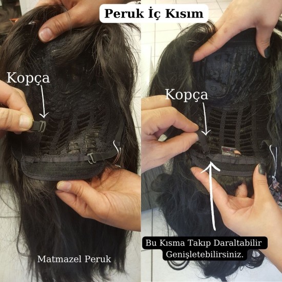 Ankara Kızılay En Ucuz Fiber Sentetik Peruk Düz Uzun Bakır