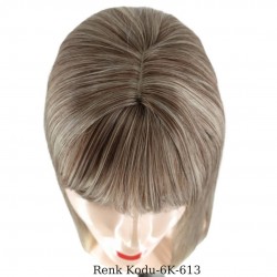 Ankara Kızılay En Ucuz Fiber Sentetik Peruk Düz Uzun Küllü Platin Ombre