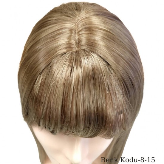 Ankara Kızılay En Ucuz Fiber Sentetik Peruk Düz Uzun Açık Küllü Kumral Hafif Ombre