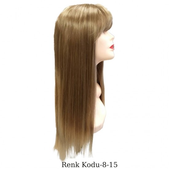 Ankara Kızılay En Ucuz Fiber Sentetik Peruk Düz Uzun Açık Küllü Kumral Hafif Ombre