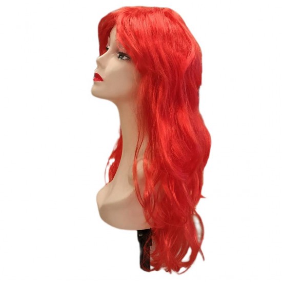 Ankara Kızılay Kırmızı Renk Animasyon Peruğu Tiyatro Peruğu Vitrin Manken Peruğu Kızılay Peruk