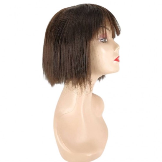 Ankara Kızılay En Ucuz Fiber Sentetik Peruk Kısa Boy Çikolata Kahve