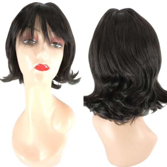 Ankara Kızılay En Ucuz Fiber Sentetik Peruk Kısa Boy Siyah