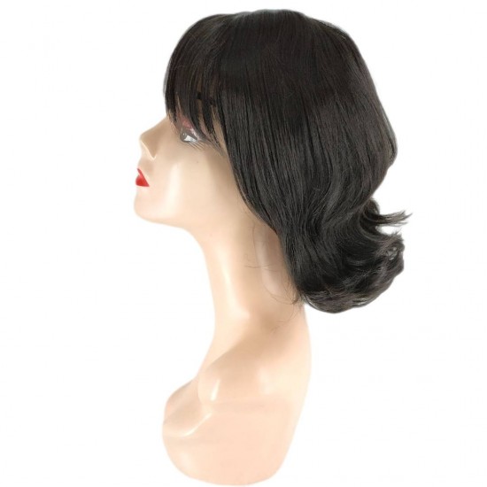 Ankara Kızılay En Ucuz Fiber Sentetik Peruk Kısa Boy Siyah